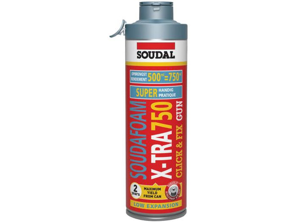 SOUDAL X-TRA 750 Click&Fix pisztolyhab 500ml